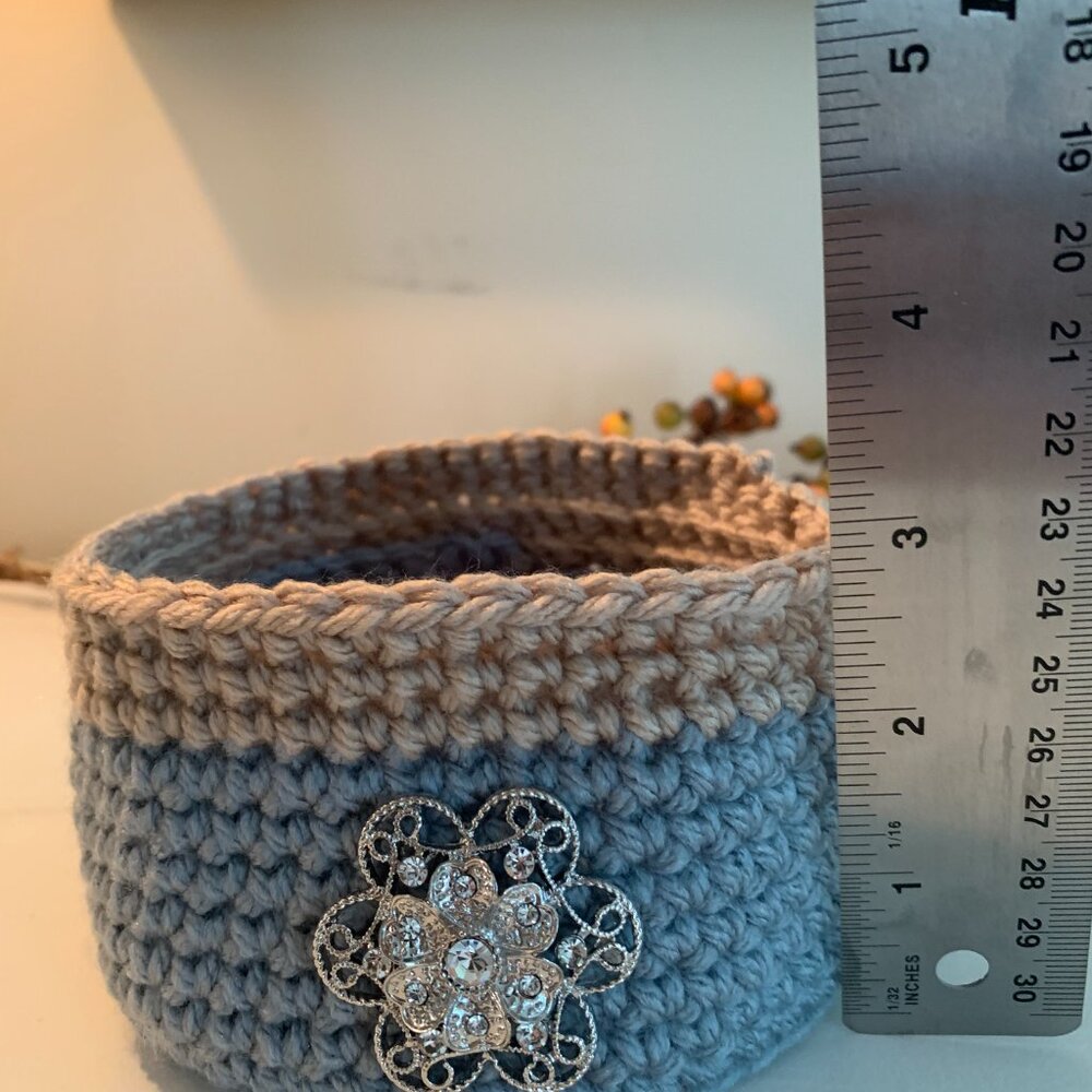 Handmade Crocheted Basket! - Picture 4 of 5
